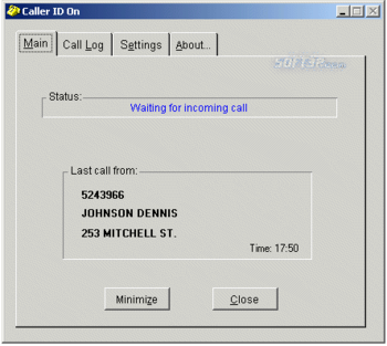 Phone Caller ID for PC screenshot 2