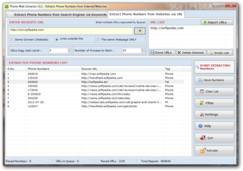 Phone Number Web Extractor screenshot 2