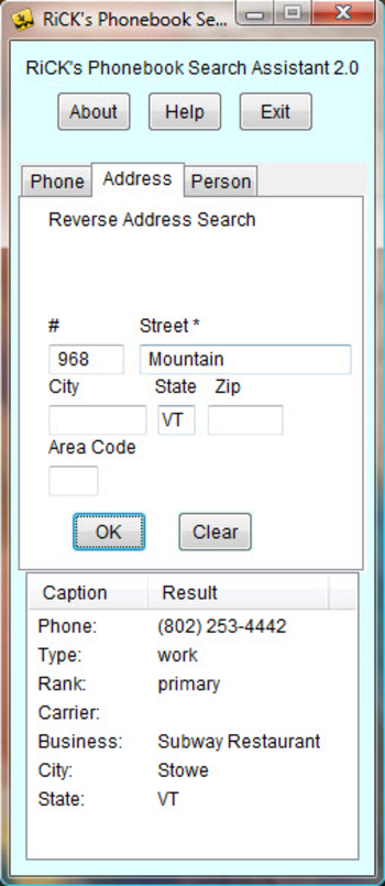 Phonebook Search Assistant screenshot 2