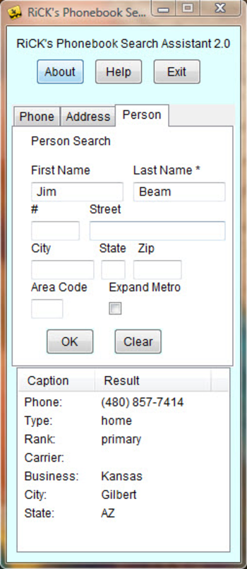 Phonebook Search Assistant screenshot 3