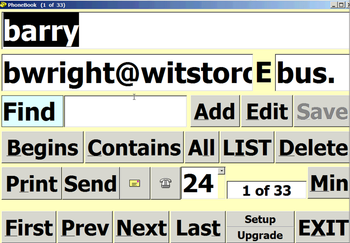 PhoneBook screenshot