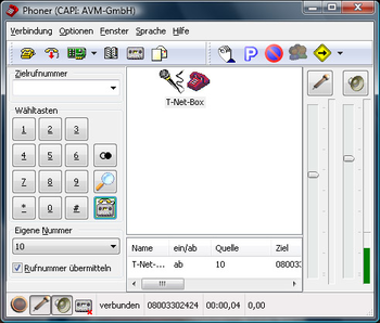 PhonerLite Portable screenshot