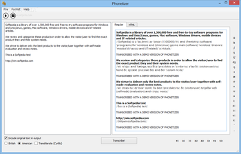 Phonetizer screenshot
