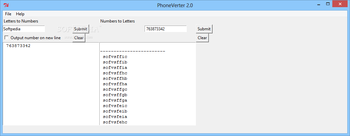 PhoneVerter screenshot