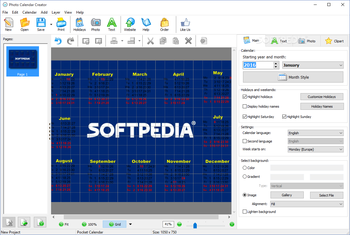 Photo Calendar Creator screenshot