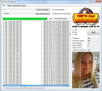 Photo File Organizer screenshot