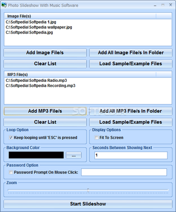 Photo Slideshow With Music Software screenshot