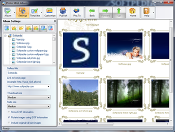 Photo! Web Album (formerly Web Photo Album) screenshot