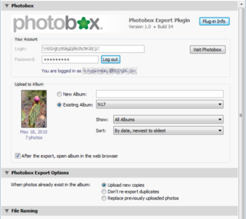 PhotoboxExport screenshot