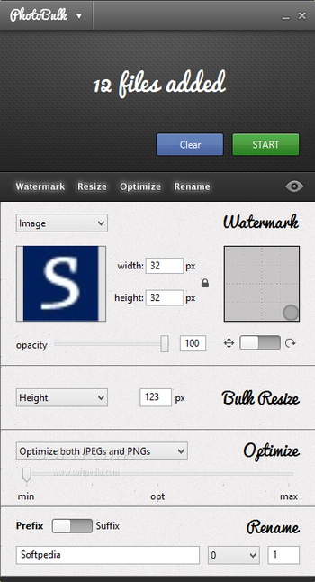 PhotoBulk screenshot