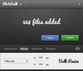 Photobulk screenshot