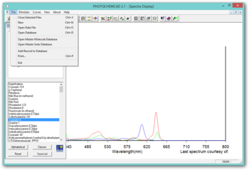 PHOTOCHEMCAD screenshot 2