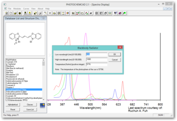 PHOTOCHEMCAD screenshot 5