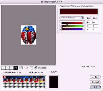 PhotoGIF for Macintosh screenshot