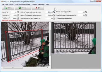 Photogrammetric Image Rectification screenshot