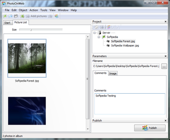 PhotoOnWeb screenshot
