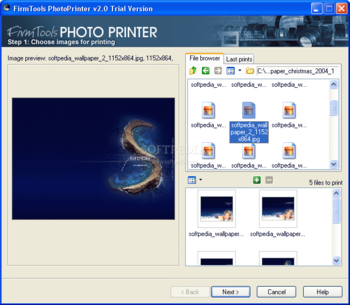 PhotoPrinter screenshot