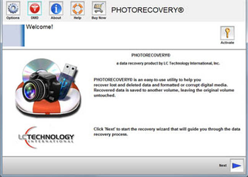 PHOTORECOVERY Standard 2016 for Windows screenshot