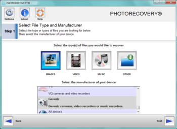 PHOTORECOVERY Standard 2016 for Windows screenshot 2