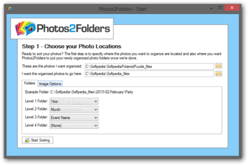 Photos2Folders screenshot