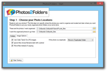 Photos2Folders screenshot 2