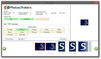 Photos2Folders screenshot 3