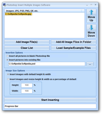 Photoshop Insert Multiple Images Software screenshot