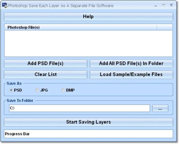 Photoshop Save Each Layer As A Separate File Software screenshot