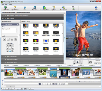 PhotoStage Professional Slideshow Maker screenshot