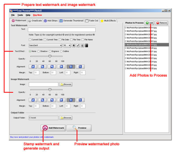 PhotoX Batch Watermark Creator screenshot