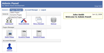 PHP AdminPanel - Control Panel Script screenshot