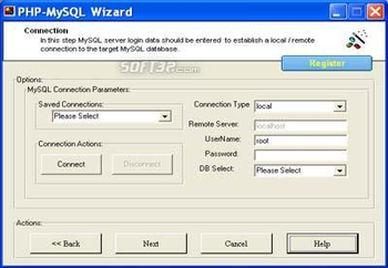 PHP Code Generator for MySQL screenshot 3