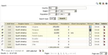 PHP DataGrid screenshot