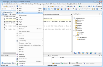 PHP Designer screenshot 4