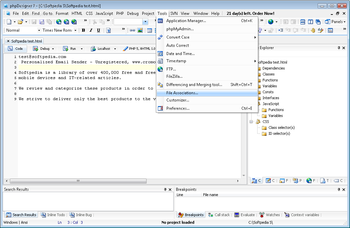 PHP Designer screenshot 6