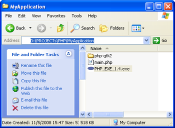 PHP-EXE screenshot