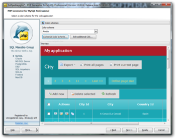 PHP Generator for MySQL Professional screenshot 4