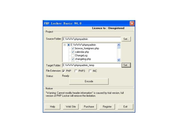 PHP Locker screenshot