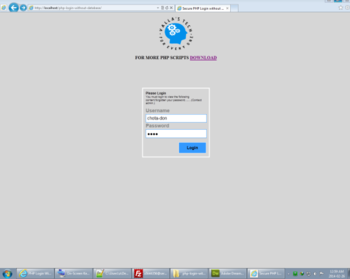 PHP Login Without MySql database by VallasTech screenshot
