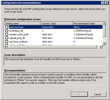 PHP Manager for IIS screenshot 2