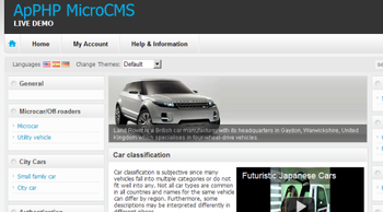 PHP MicroCMS screenshot 3