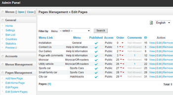 PHP MicroCMS - PHP Web Content Management System Script screenshot 2