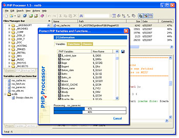 PHP Processor screenshot