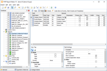PHP Report Maker screenshot