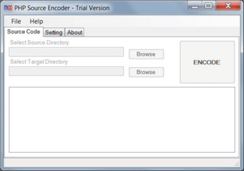 PHP Source Encoder screenshot
