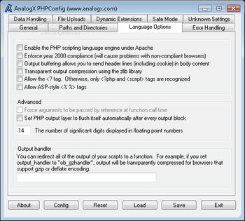 PHPConfig screenshot 2