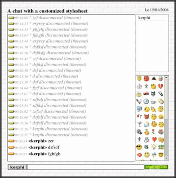 PhpFreeChat screenshot 3