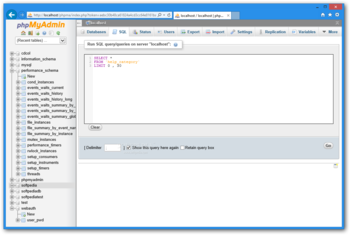 phpMyAdmin screenshot 4