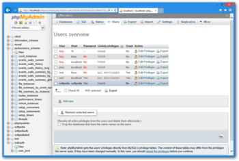 phpMyAdmin screenshot 6