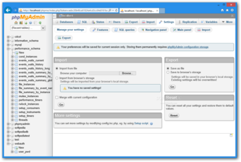 phpMyAdmin screenshot 9